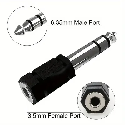 Adaptador de Audio 3.5mm a 6.35mm
