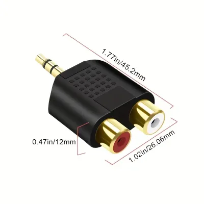 Adaptador de 3.5mm a 2 RCA