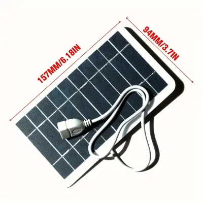 Panel Solar USB 5V 0.4A 2W 