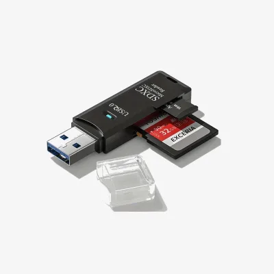 Adaptador MicroSD y SD a USB 2.0
