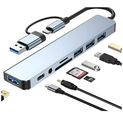 Adaptador múltiple 8 en 1