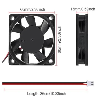 FAN 6015 24V, 2 Pines