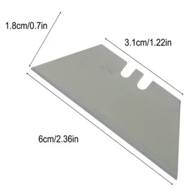 Cuchilla trapezoidal de acero 