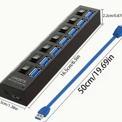 Extensión USB3.0 7 Puertos