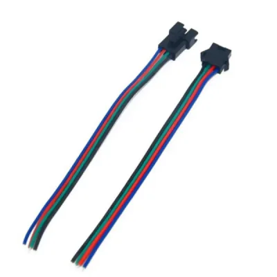 Conectores 4 Pines para tira LED RGB