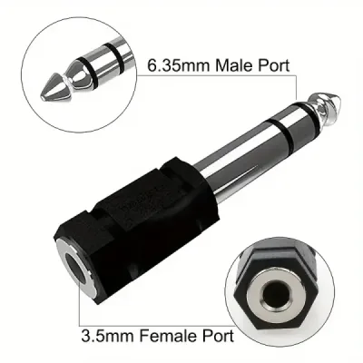 Adaptador de Audio 3.5mm a 6.35mm