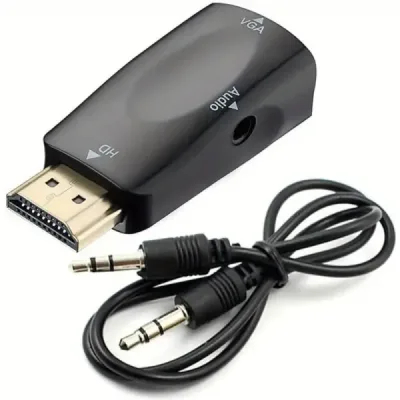 Adaptador HDTV a VGA con Audio 3.5mm